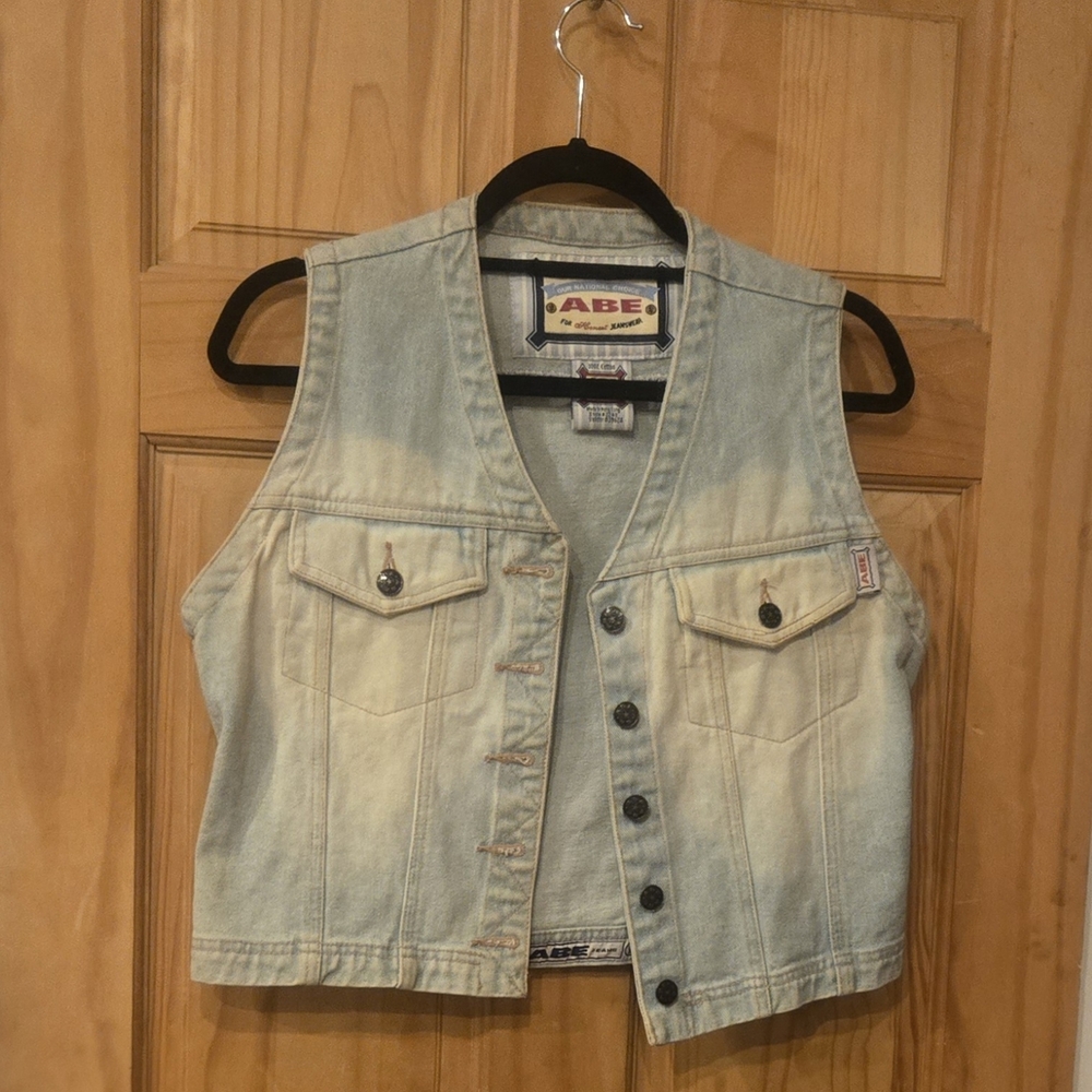 Women's Light Blue Denim Vest